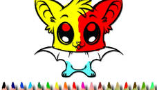 Cute Bat Coloring Book