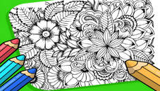 Flowers Coloring Game for Adults